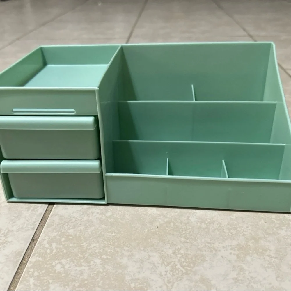 Makeup Desk Organizer with Drawers - Countertop Organizer for Cosmetics, Vanity